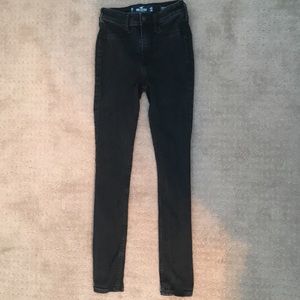 Hollister black high-rise skinny jeans